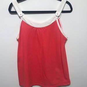 Lilly Pulitzer pink and white tank top